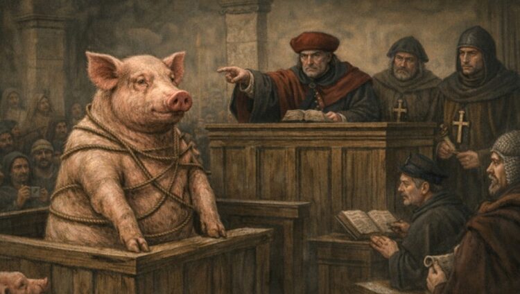 ORTA ÇAĞ’DA HAYVANLAR YARGILANDI: DOMUZLAR MAHKEME SALONUNDA, FARELER SAVCININ KARŞISINDA