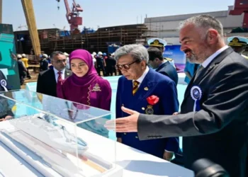 STM’nin Malezya için inşa ettiği ikinci korvet denize indirildi